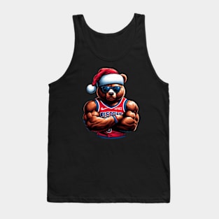 Detroit Pistons Christmas Tank Top